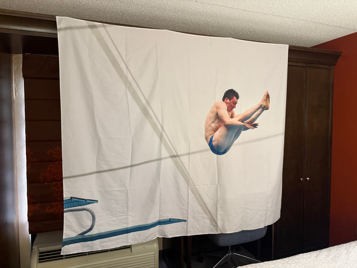 Custom Wall Tapestry - Mid-Sport Action Shot